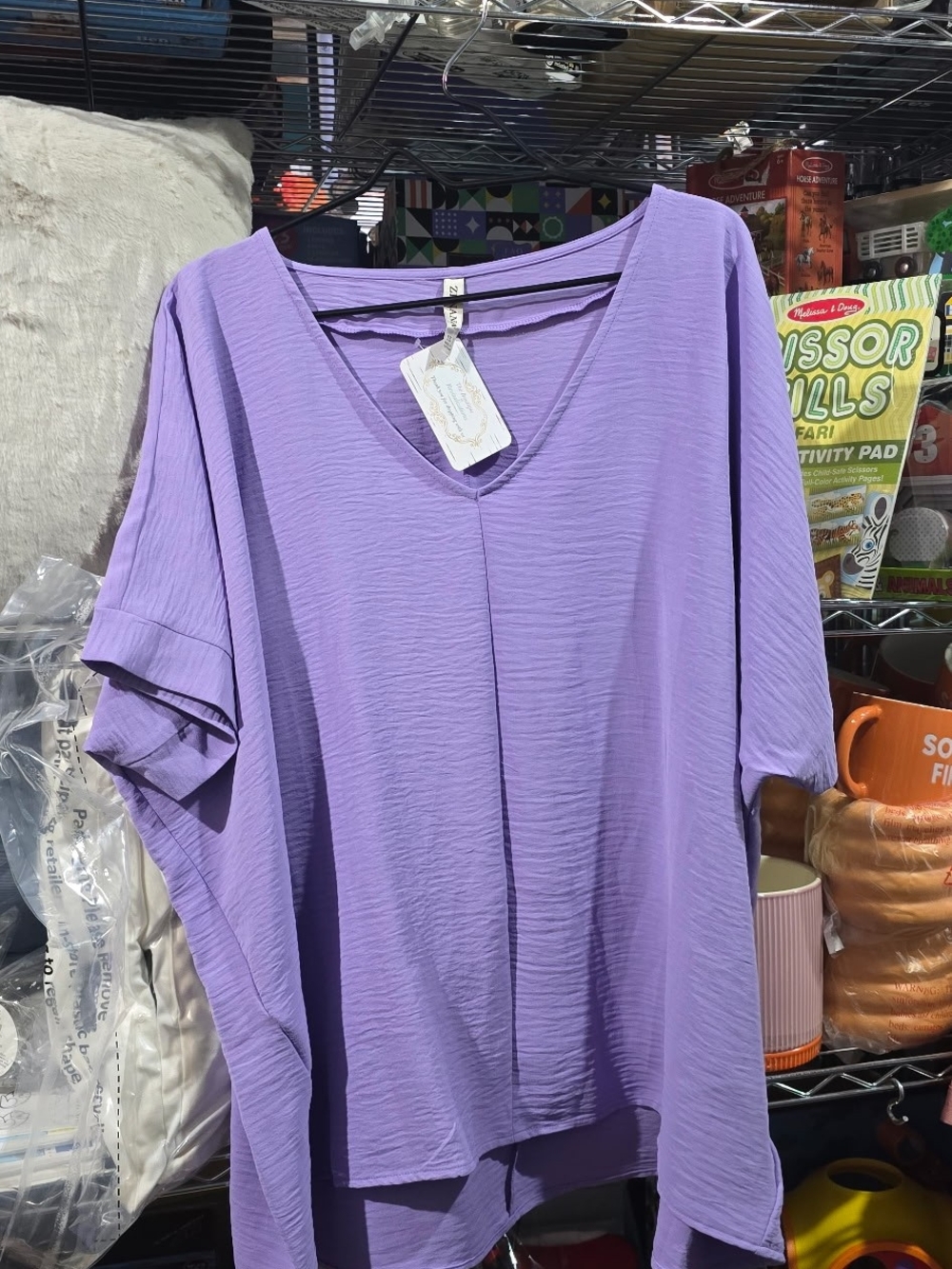 Zenana Purple Tunic Size 1XNWT